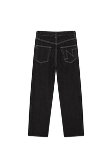 Wide Leg Denim Pants - Not So Ape