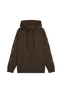 Heart Sleeve Zip-Up Hoodie - Not So Ape