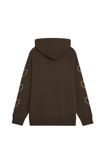 Heart Sleeve Zip-Up Hoodie - Not So Ape
