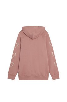 Heart Sleeve Zip-Up Hoodie - Not So Ape