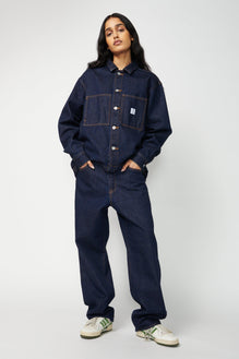 Wide Leg Denim Pants - Not So Ape