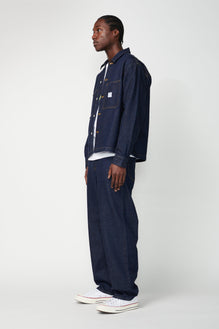 Wide Leg Denim Pants - Not So Ape