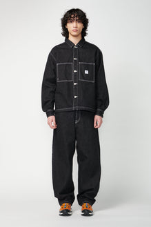 Wide Leg Denim Pants - Not So Ape