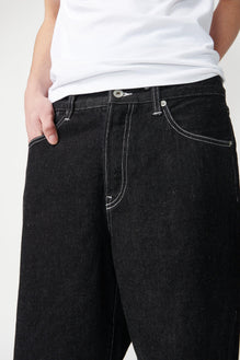 Wide Leg Denim Pants - Not So Ape