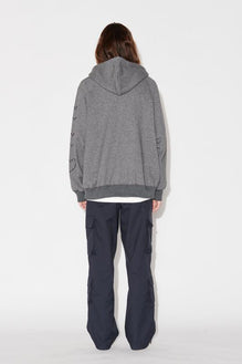 Heart Sleeve Zip-Up Hoodie - Not So Ape