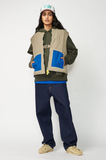 Wide Leg Denim Pants - Not So Ape