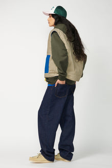 Wide Leg Denim Pants - Not So Ape