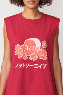 Flower Sleeveless T-Shirt - Not So Ape