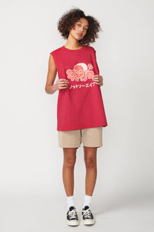 Flower Sleeveless T-Shirt - Not So Ape